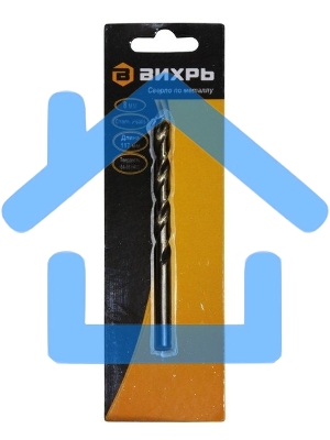Сверло по металлу 8 мм, P6M5 (1 шт. в блистере)