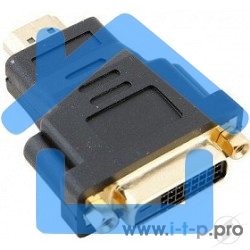 Переходник HDMI/DVI-D 19M/25F VCOM позолоченные контакты, VAD7819