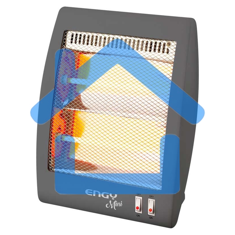Обогреватель кварцевый Engy EN-505 mini, серый, 800 Вт, 8 м2, термостат