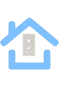 Клемма керамическая винтовая 12 мм² 3 пары контактов с крепежным отверстием (45 шт./уп.) Rexant