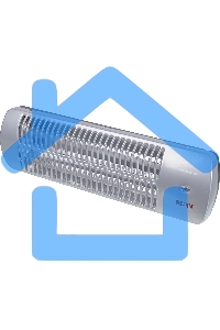 Обогреватель инфракрасный Ресанта ИКО-1500Л, серый, кварцевый, 1500 Вт, 25 м2, термостат