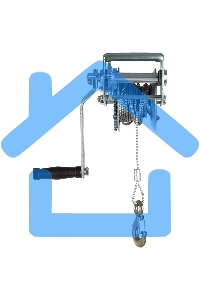 Лебедка шестеренчатая Matrix тяга - 0,8 т, 9 м, тросовая