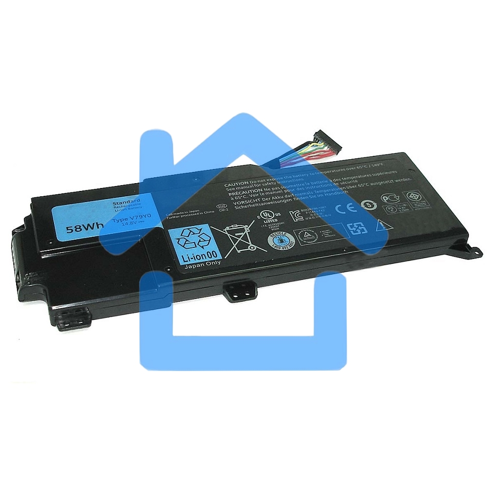 Аккумуляторная батарея для ноутбука Dell XPS 14z-L412z 14.8V 58Wh V79Y0
