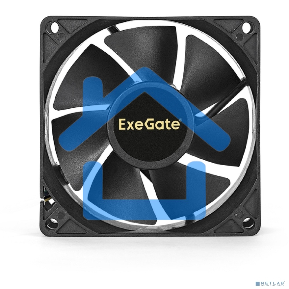 Вентилятор для корпуса ExeGate EX08025S3P черный, 80 мм, 2200 об/мин, 22.5 дБ, 3 pin