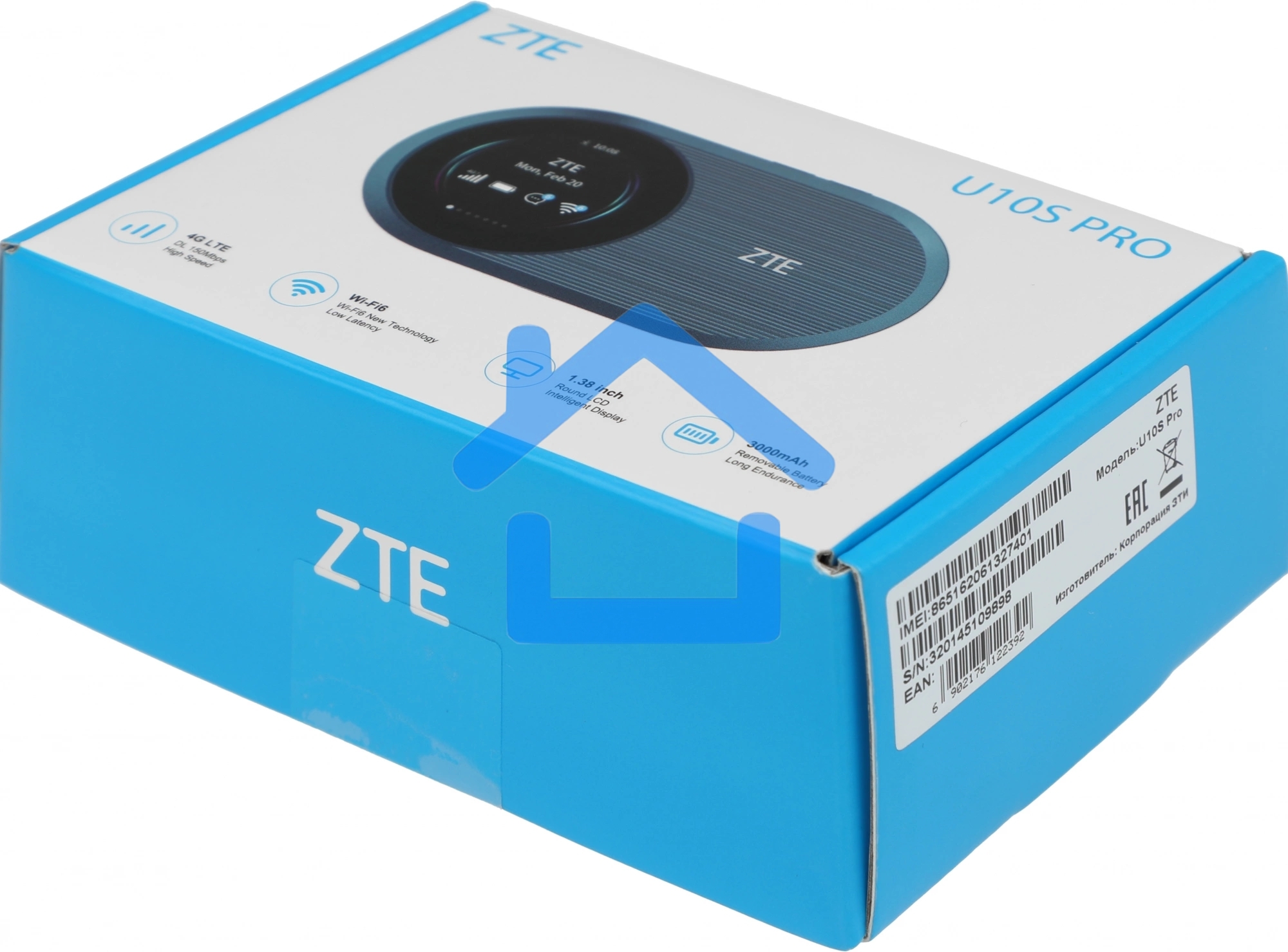 Модем 3G/4G ZTE U10s Pro USB Wi-Fi VPN Firewall +Router внешний розовый