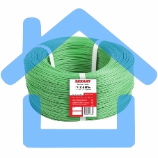 Провод ПГВА Rexant 1х0.75 мм², Cu, зеленый, бухта 200 м