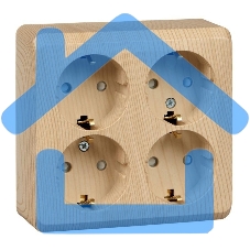 Розетка 4-м ОП Этюд 16А 250В защ. шторки с заземл. сосна SchE PA16-208D Розетка 4-м ОП Этюд 16А 250В защ. шторки с заземл. сосна SchE PA16-208D