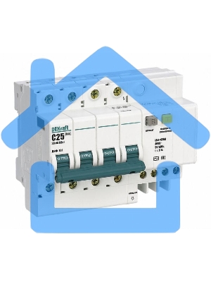 Выключатель автоматический дифференциального тока Dekraft 4п C 32А 30мА тип AC 4.5кА ДИФ-101 DeKraft 15023DEK
