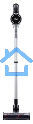 Пылесос вертикальный LG A9N-CORE серебристый, питание от аккумулятора, 160 Вт, уборка сухая, пылесборник 0.44 л, работа от АКБ max 50 мин
