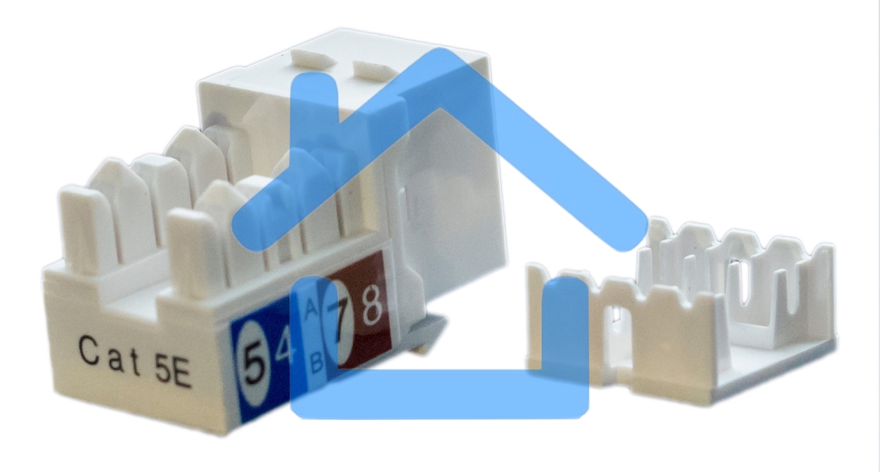 Вставка Hyperline KJ9-8P8C-C5e-90-WH Keystone Jack RJ-45(8P8C), категория 5e, белая