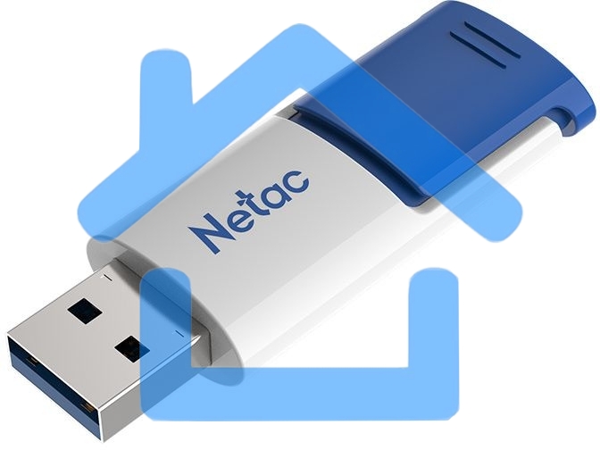 Флешка USB R/W Netac 512Gb U182 NT03U182N-512G-30BL USB3.0 синий/белый