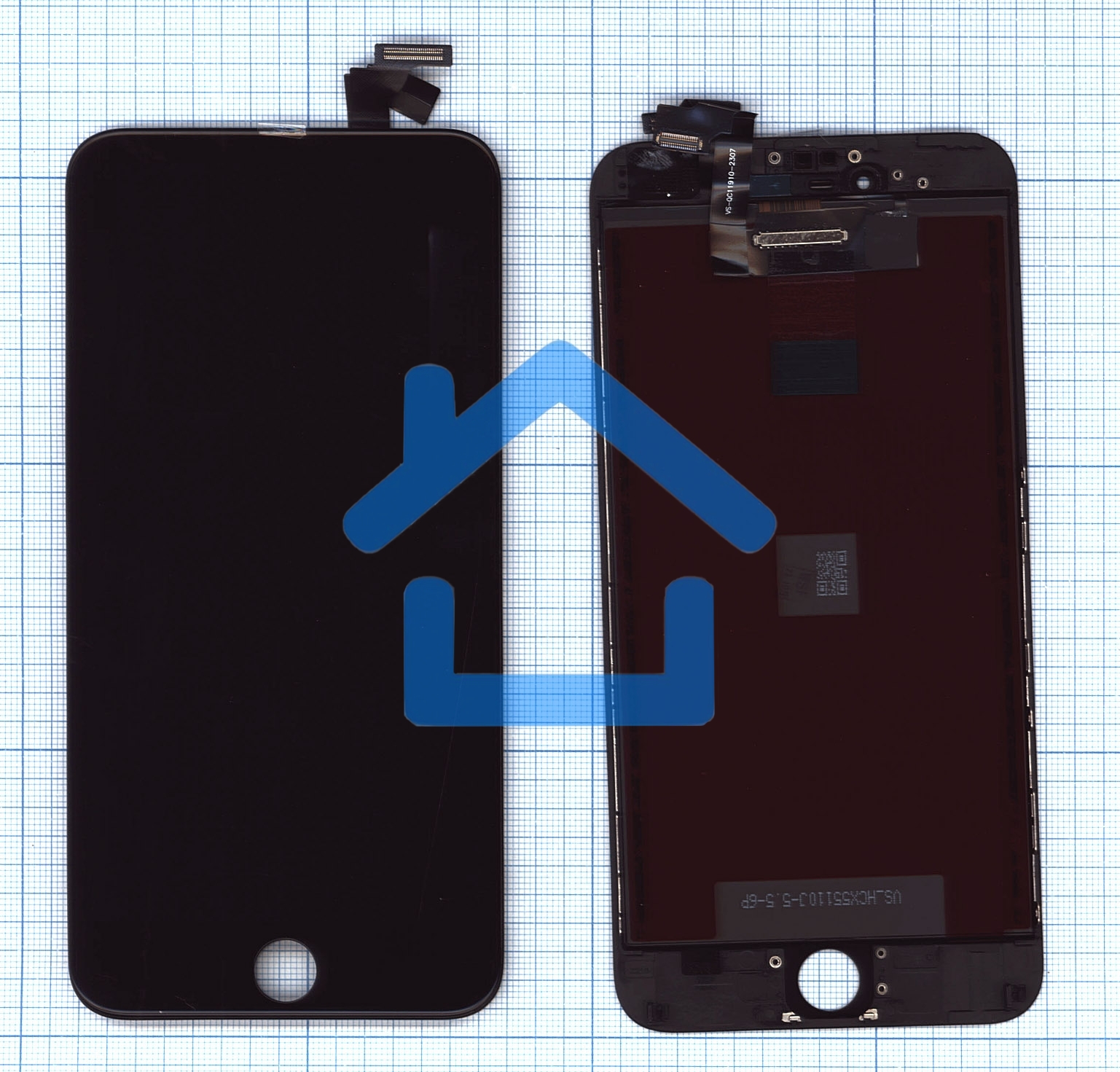 Дисплей Amperin для Apple iPhone 6 Plus в сборе с тачскрином (IPS), черный