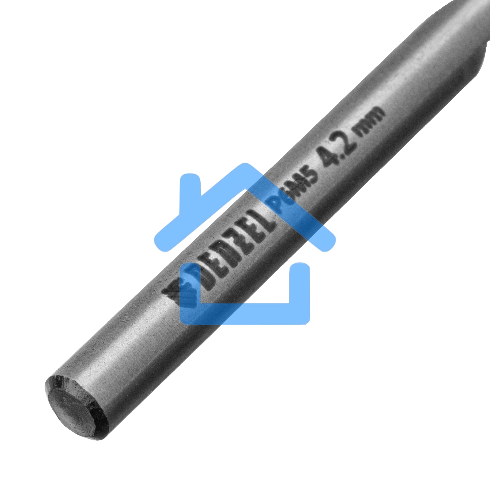 Сверло спиральное по металлу 4,2 x 75мм, Р6М5, Golden Tip, многогранная заточка Denzel