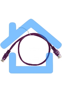 Патч-корд UTP Cablexpert кат.5e, 0.5м, литой, многожильный, фиолетовый