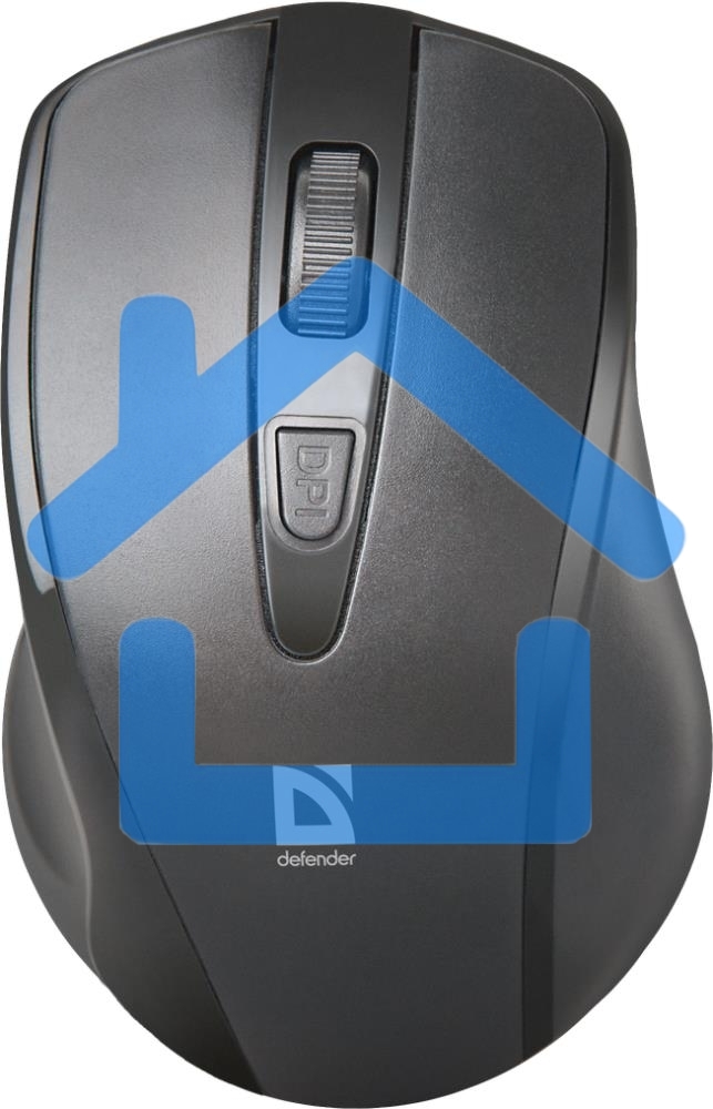 Мышь беспроводная Defender Datum MM-265 черный, 1600 dpi, радиоканал, USB, кнопки - 4