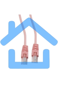 Патч-корд UTP Cablexpert PP12-1m кат.5e, 1м, литой, многожильный (розовый)