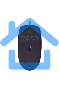 Мышь проводная Logitech M100/100R DARK/GREY (темно-серая/черная), 1000 dpi, USB, кнопки - 3