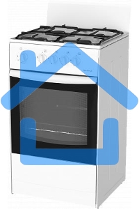 Плита газовая Darina S4 GM 441 101 белый, конфорок 4 шт, духовка 50 л, 50 см x 85 см x 51 см