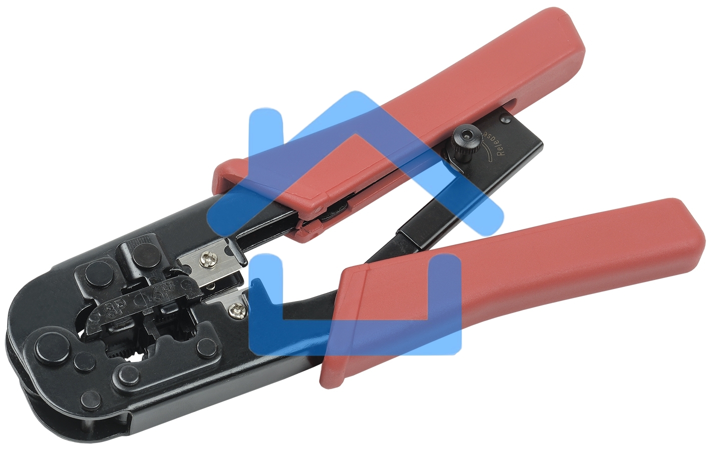 Инструмент обжим ITK TM1-B11H для RJ-45,12,11 с x рап. ме x . сине-оранж