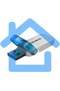 Флешка USB ADATA UV240 (AUV240-32G-RWH), 32 Gb, USB 2.0, R/W 15/5, белый/синий