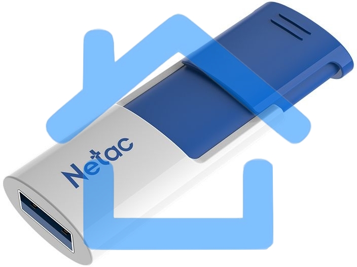 Флешка USB R/W Netac 512Gb U182 NT03U182N-512G-30BL USB3.0 синий/белый