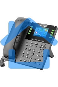 Телефон IP Flyingvoice P23GW серый (упак.:1шт)