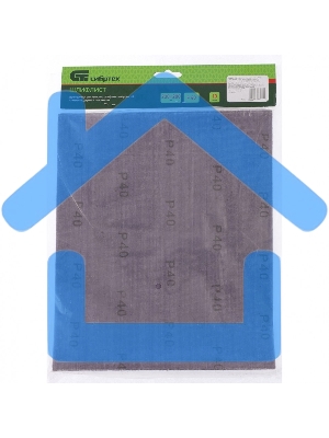 Шлифлист на тканевой основе, P 40, 230 х 280 мм, 10 шт., влагостойкий Сибртех