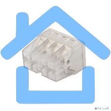 Экспресс-клемма Rexant СМК 2273-208, 8-проводная 0.5-2.5 мм², прозрачная, блистер (6 шт./уп.)