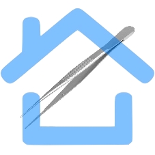 Пинцет прямой, узкий, фиксатор, рифленый 100 мм ПРОФИ