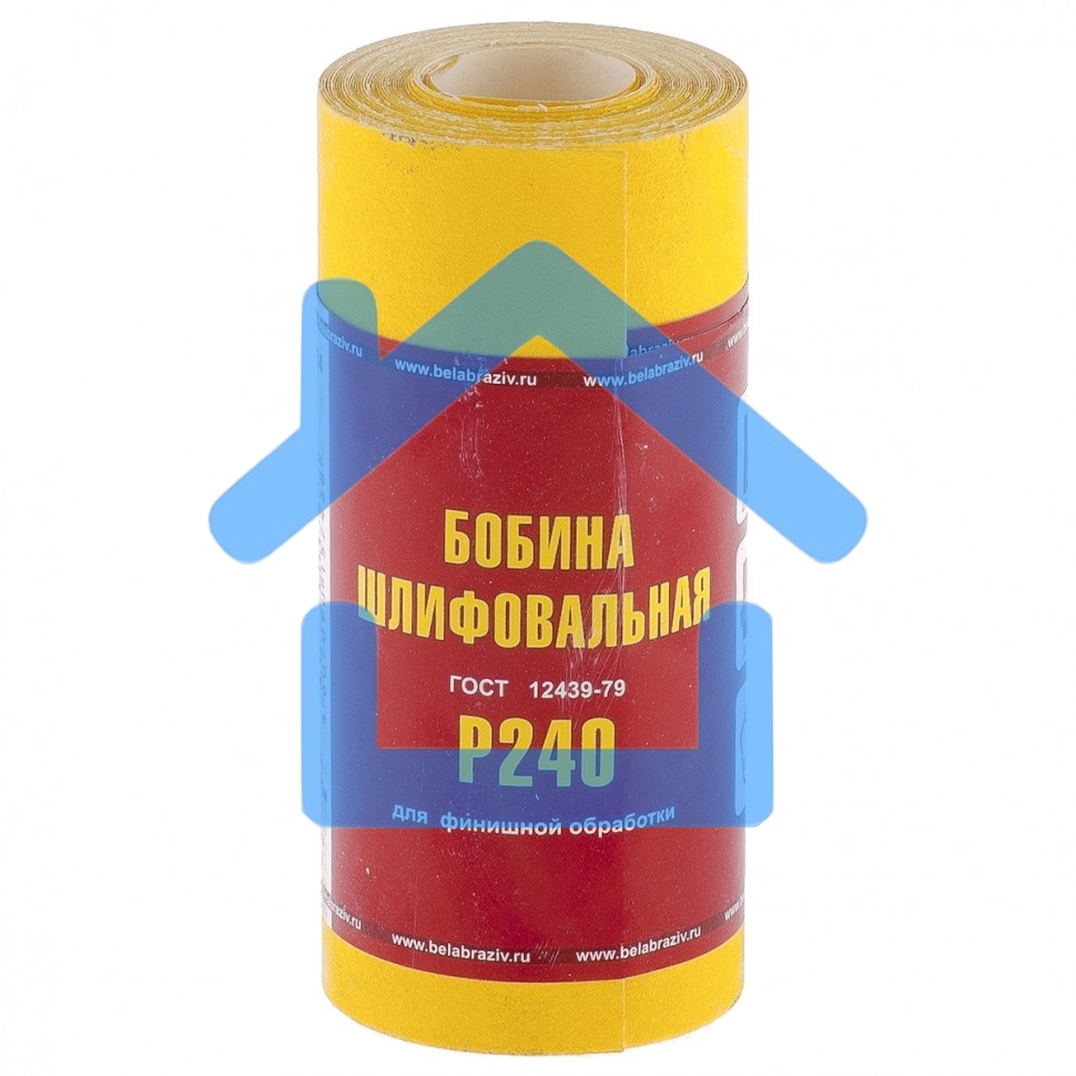 Шкурка Россия на бумажной основе,LP41C,зерн. Р240,мини-рулон 75634