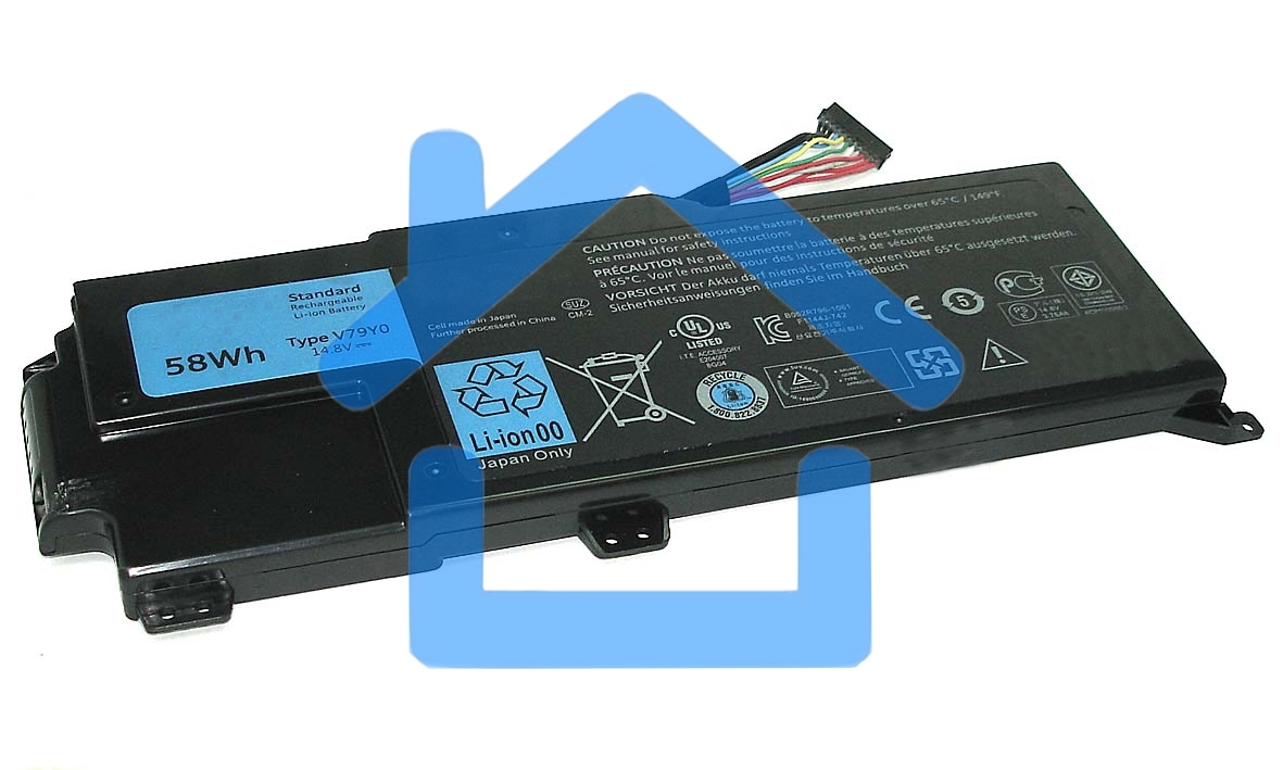 Аккумуляторная батарея для ноутбука Dell XPS 14z-L412z 14.8V 58Wh V79Y0