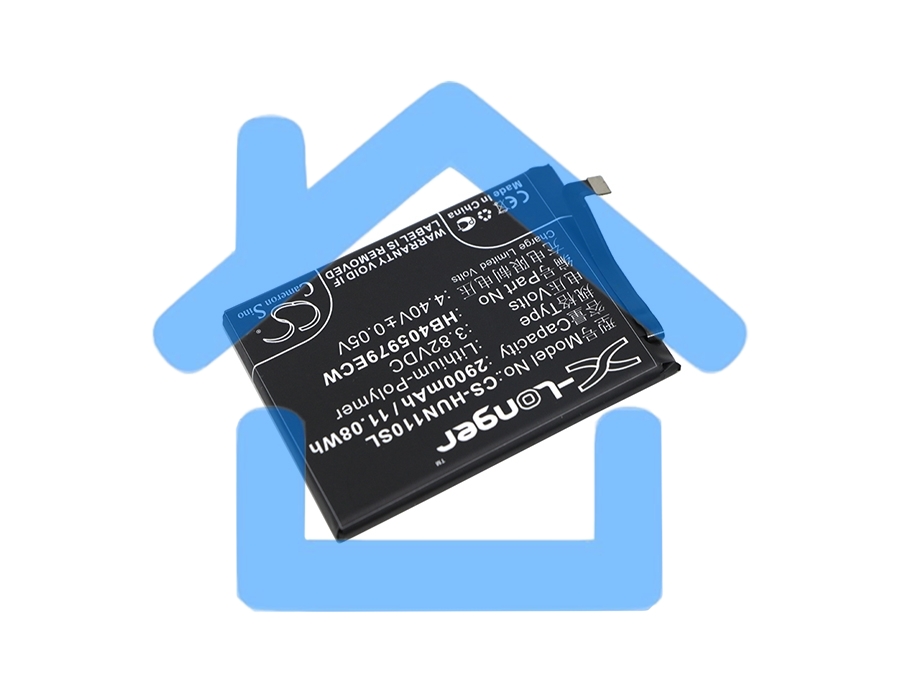Аккумулятор CameronSino CS-HUN110SL HB405979ECW для Huawei Nova 3.82V / 2900mAh / 11.08Wh