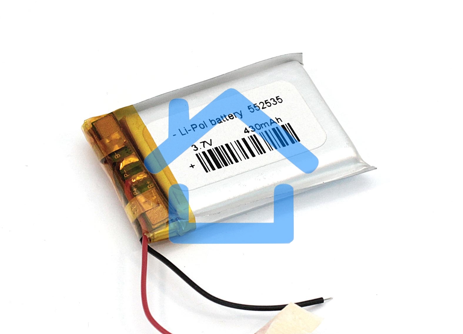 Аккумулятор Li-Pol (батарея) 5.5*25*35мм 2pin 3.7V/430mAh