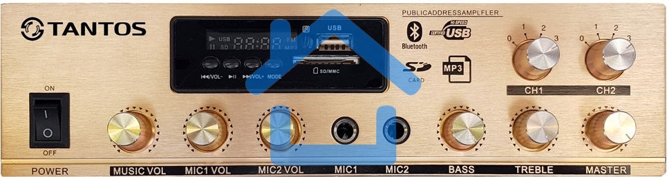 Усилитель Tantos TSo-AA30M выход 100Вт / 30Вт (00-00025068)