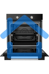 Встраиваемый духовой шкаф Kuppersberg HO 608 B электрический, High-Tech, 60 см, объем 80 л, 8 режимов, поворотное управление, макс. Температура 300 градусов, дисплей, таймер, черный