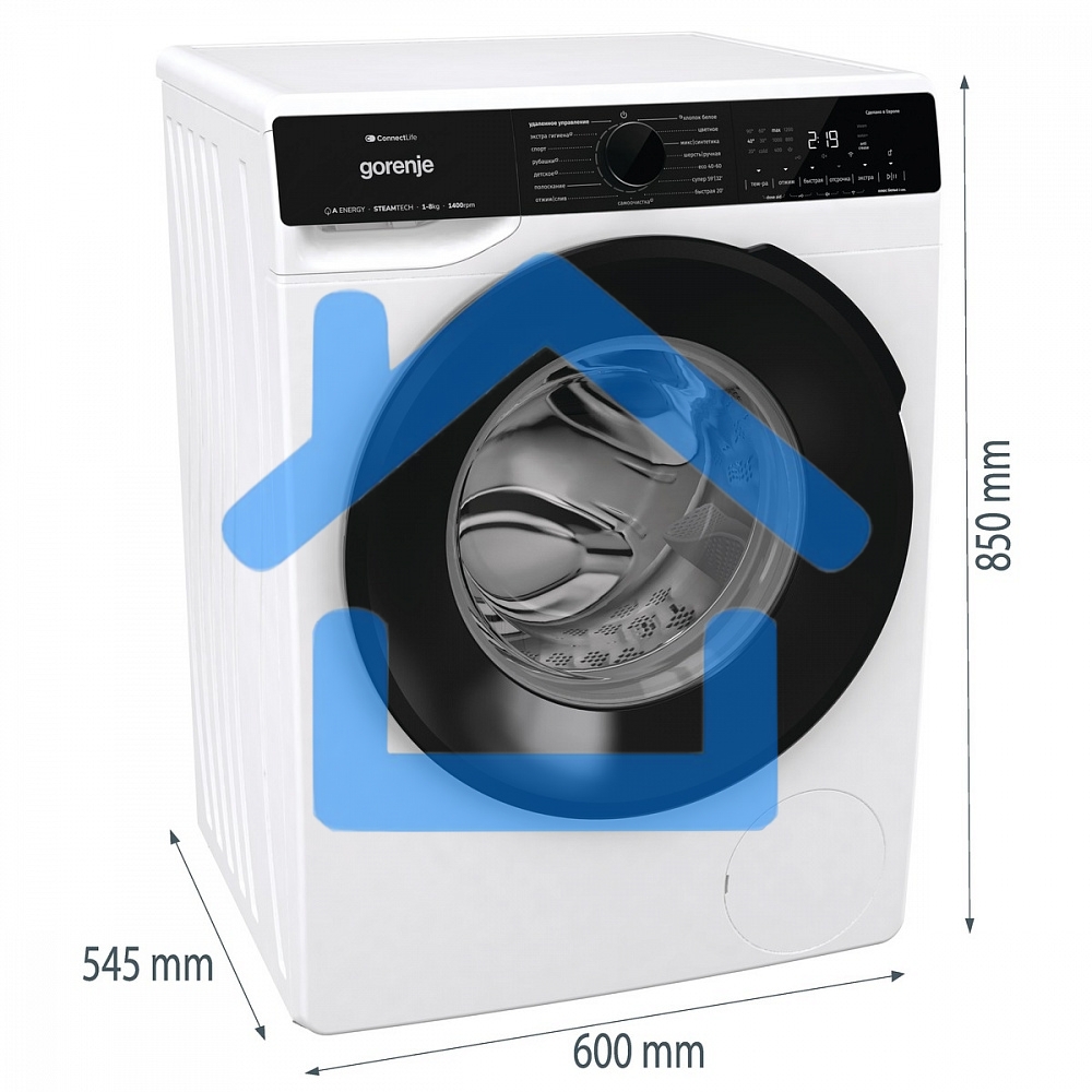 Стиральная машина Gorenje WPNA84A2TWIFI/C белый загр. фронтальная макс.: 8 кг 1400об/мин класс: А+++
