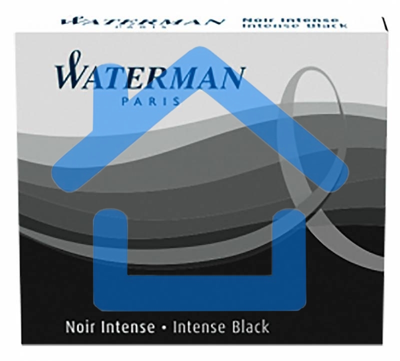 Картридж Waterman International 52011 (S0110940) черный чернила, для ручек перьевых (6шт)