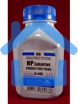 Тонер HP LJ P1005/06/1102/1120/1505/22/66/1606/LBP-3010/3250 (фл.60г.) B&W Light фас России