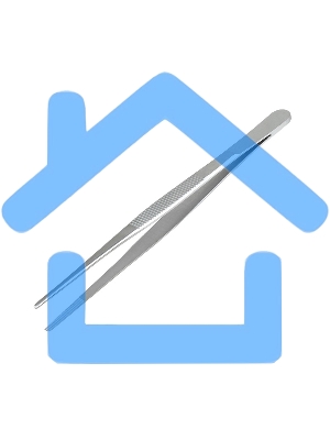 Пинцет прямой, рифленый 155 мм ПРОФИ