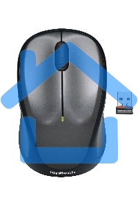 Мышь беспроводная Logitech M235 серый/черный, 1000 dpi, радиоканал, USB, кнопки - 3