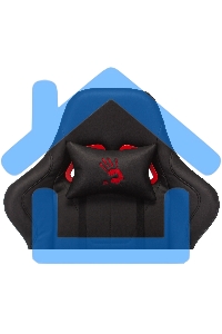 Кресло игровое A4Tech Bloody GC-550 черный, эко.кожа