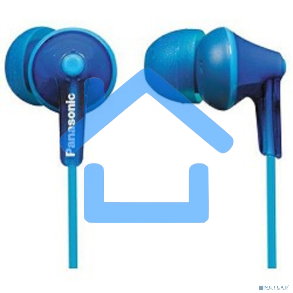 Наушники вкладыши Panasonic RP-HJE125E-A 1.1м синий проводные (в ушной раковине)