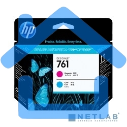 Картридж струйный HP 761 CH646A пурпурный/голубой печатающая головка для HP DJ T7100