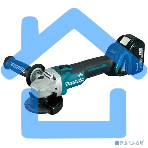 УШМ MAKITA DGA504RF ф125мм 18В 1х3Ач Li-ion 8500об/м 2.5кг,чем,пл пуск,anti-restart,б/щет