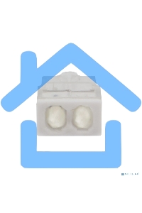 Экспресс-клемма с пастой Rexant СМК 2273-242, 2-проводная 0.5-2.5 мм², прозрачная, блистер (20 шт./уп.)