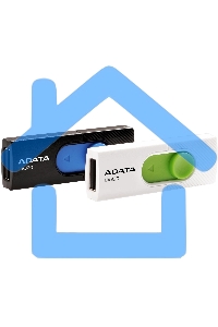 Флешка USB ADATA UV320 (AUV320-128G-RBKBL), 128 Gb, USB 3.2, R/W 100/30, черный/голубой