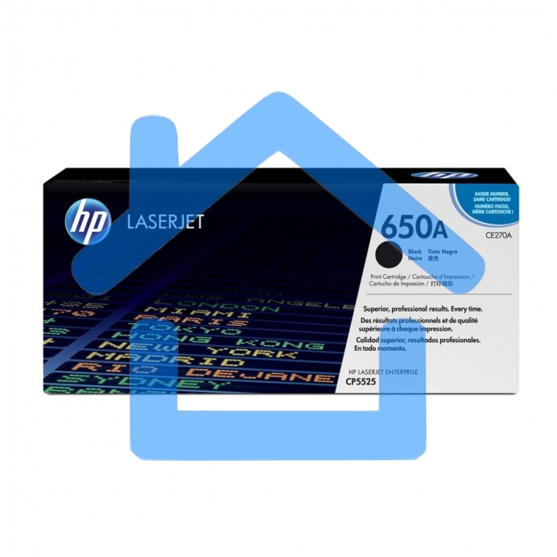 Картридж лазерный HP CE270A черный для Color LaserJet Enterprise CP5525 13500 стр.
