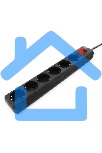 Сетевой фильтр Гарнизон EHB-0 0,5 м 6 розеток черный для UPS