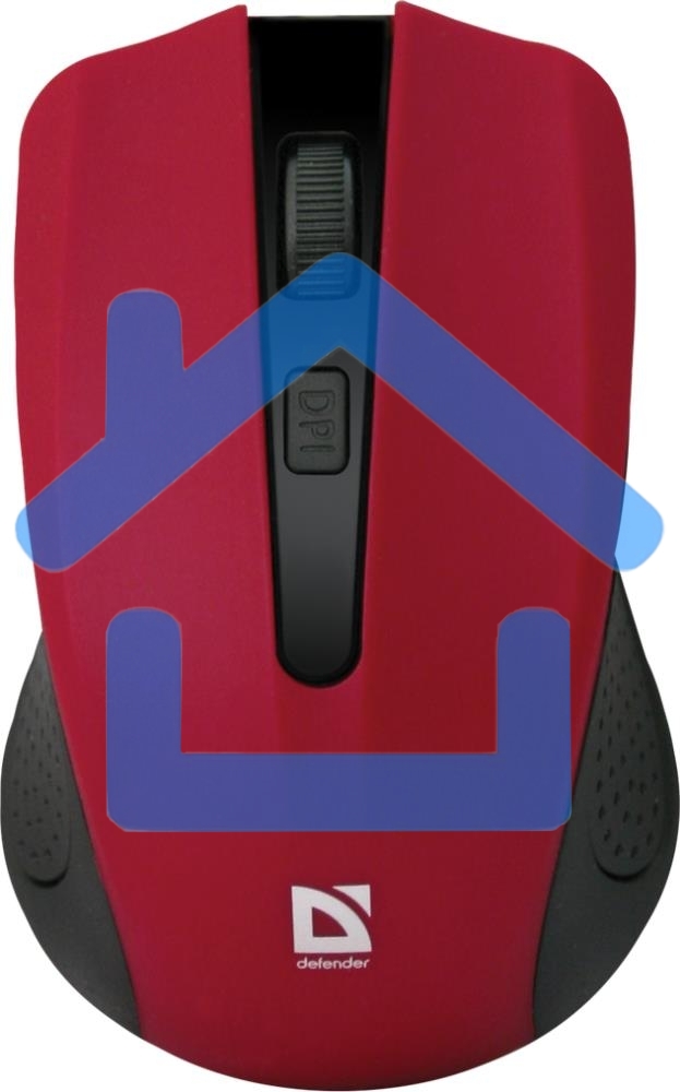 Мышь беспроводная Defender Accura MM-935 красный, 1600 dpi, радиоканал, USB, кнопки - 4