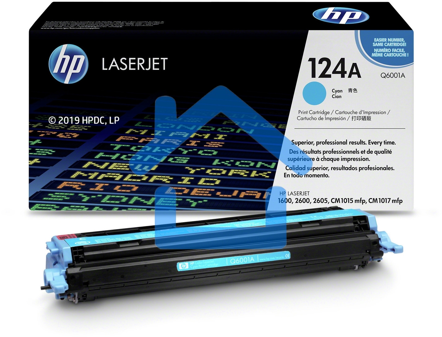 Картридж лазерный HP Q6001A голубой для Color LaserJet 2600 2000стр.